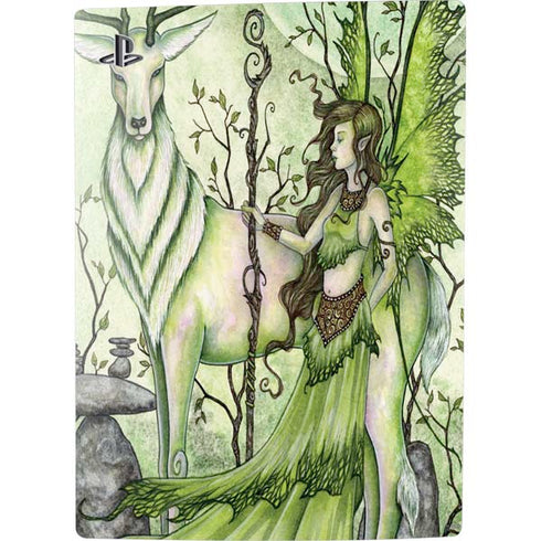 Amy Brown Guardian Fairy and Stag PS5 Digital Edition Console Skin